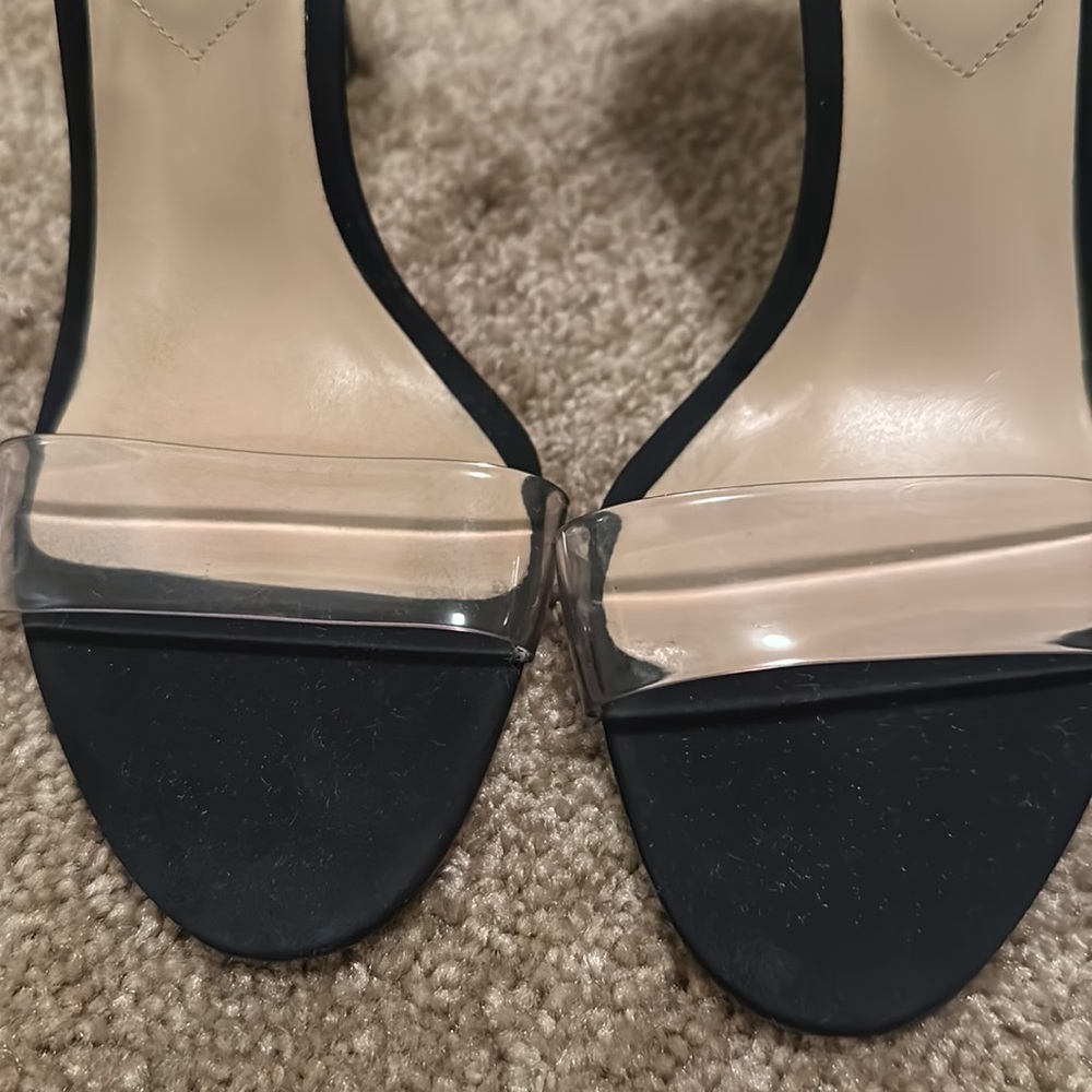 Aldo black tie around heels size 6 - Picture 5 of 5
